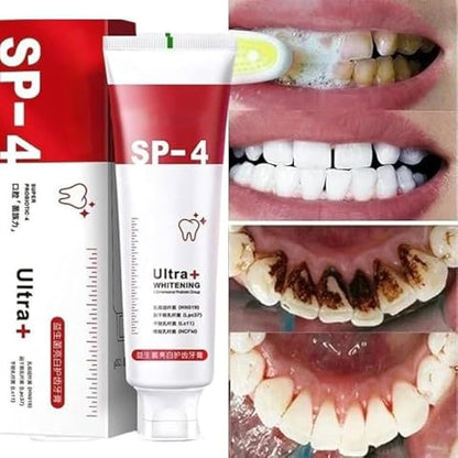 Sp-4 probiotic whitening toothpaste, Teeth Whitener Toothpaste, Natural Tooth Whitener (PACK OF 2)