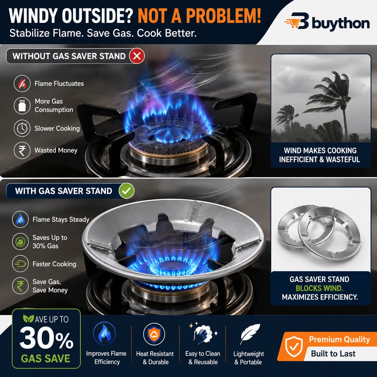 Premium Gas Saver Stand (Buy 1 Get 1 FREE)