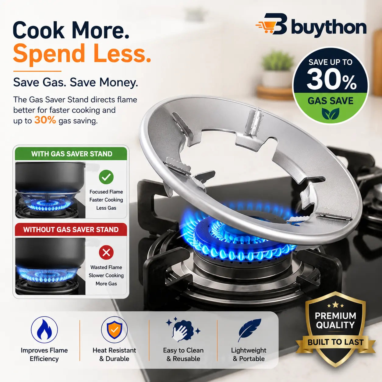 Premium Gas Saver Stand (Buy 1 Get 1 FREE)