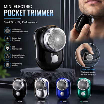 Mini Pocket Shaver - Clean Look Anywhere In Seconds