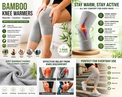 Premium Bamboo Knee Sleeves