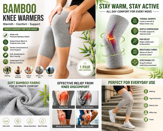 Premium Bamboo Knee Sleeves