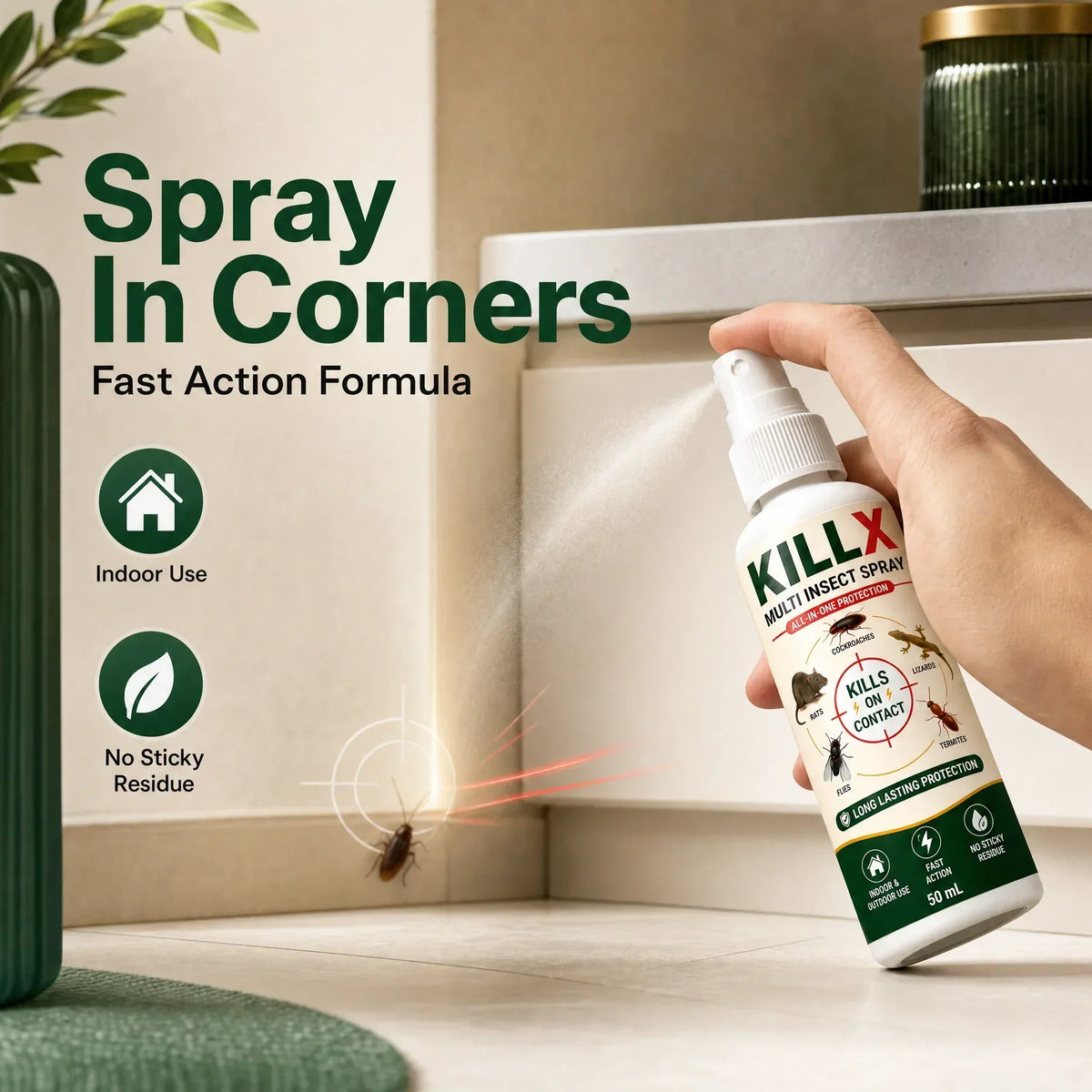 🦟 KILLX Multi-Insect Spray | Fast-Acting Pest Protection | Buy 1 Get 2 FREE