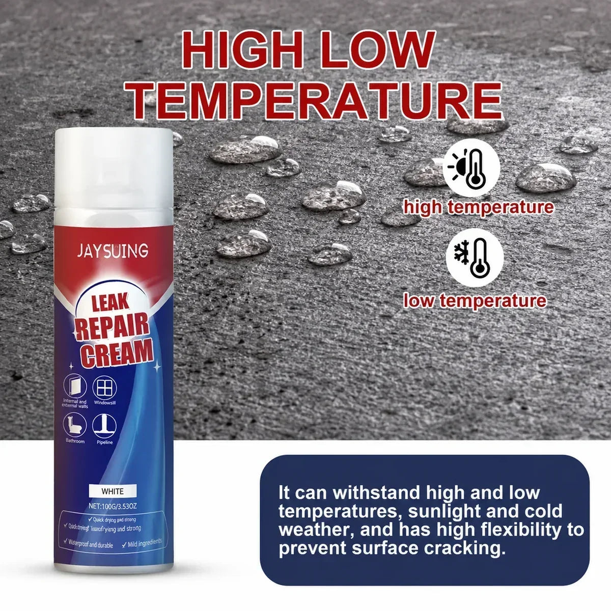 Ultimate Leak Repair Cream | BUY 1 GET 1 FREE | Flexible Seal That Handles Sun, Rain & Cold | ₹599