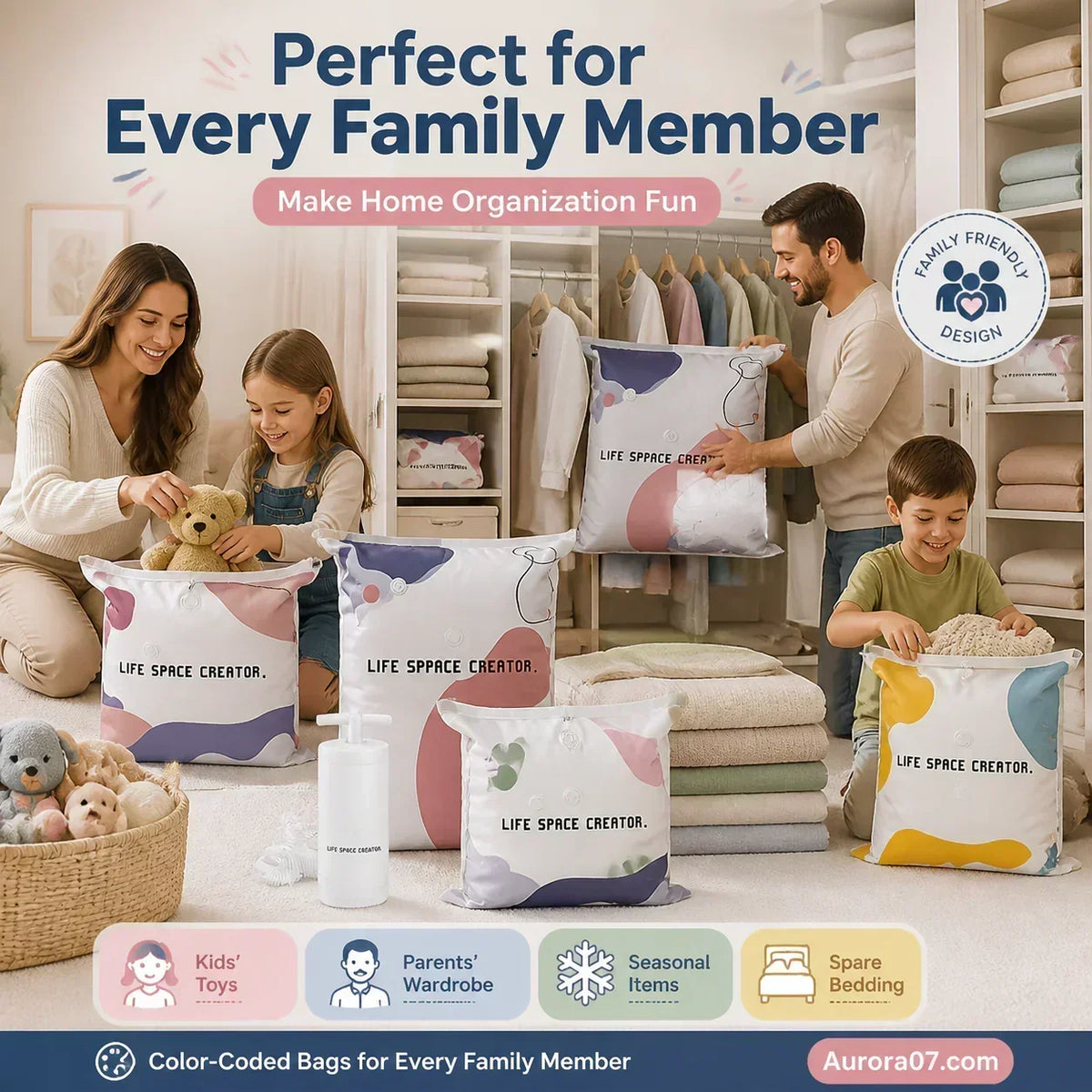 Premium Vacuum Storage Bags – Pack of 6 @ ₹799