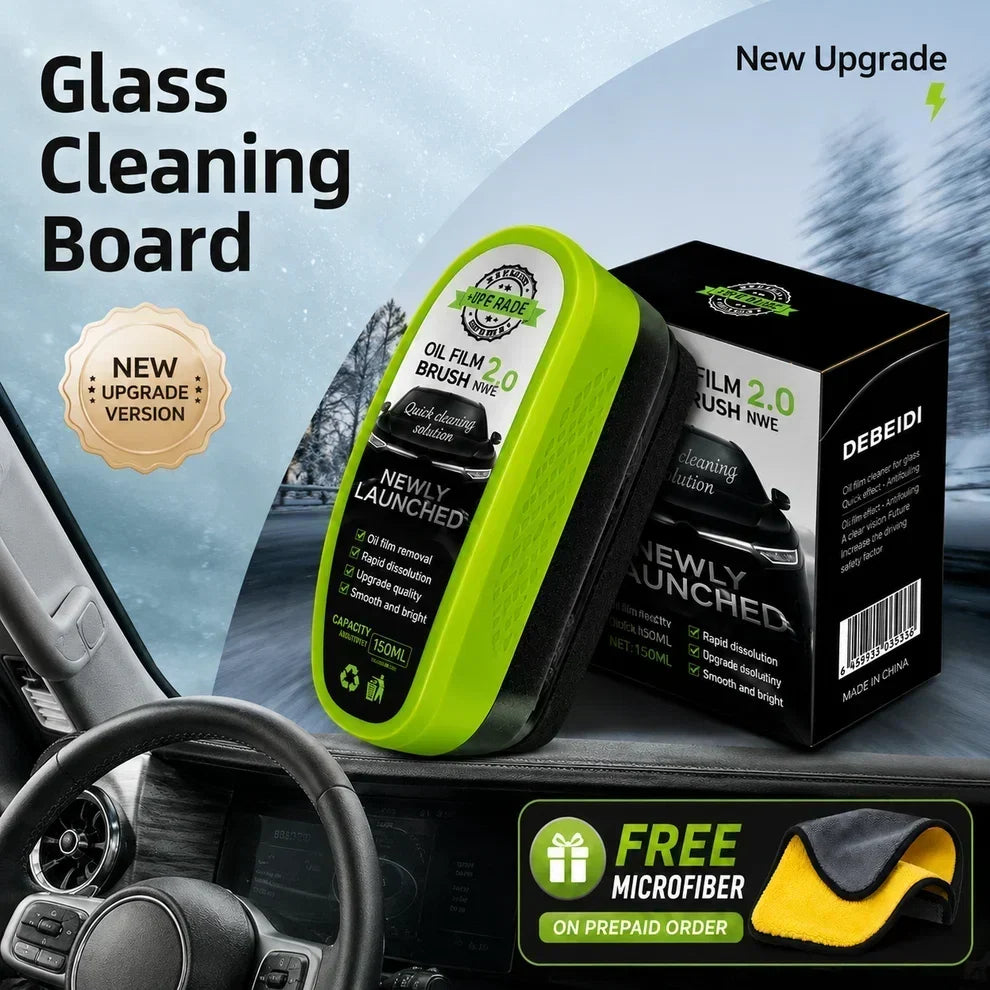 Windshield Deep Cleaning Brush | Buy 1 Get 1 FREE | Clear Away Oil Film & Dirt | ₹599
